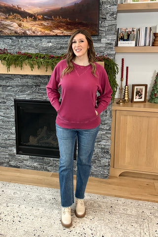 Karli Mineral Wash Pullover