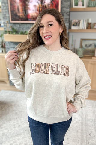 Book Club Boxy Crew Pullover Sweatshirt