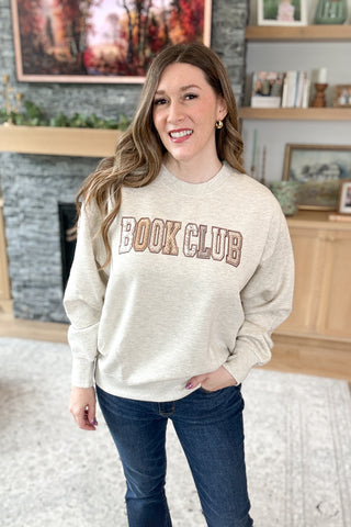 Book Club Boxy Crew Pullover Sweatshirt