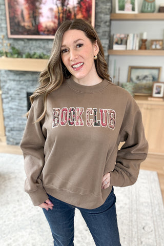 Book Club Boxy Crew Pullover Sweatshirt
