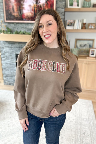 Book Club Boxy Crew Pullover Sweatshirt