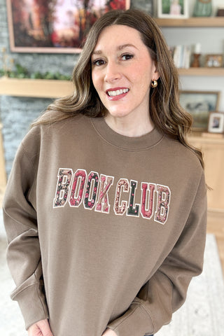 Book Club Boxy Crew Pullover Sweatshirt