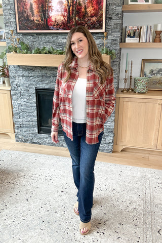 Harvest Haze Flannel Shacket