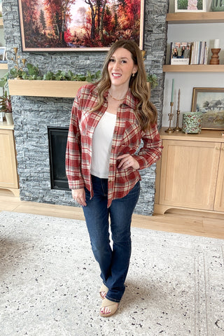 Harvest Haze Flannel Shacket