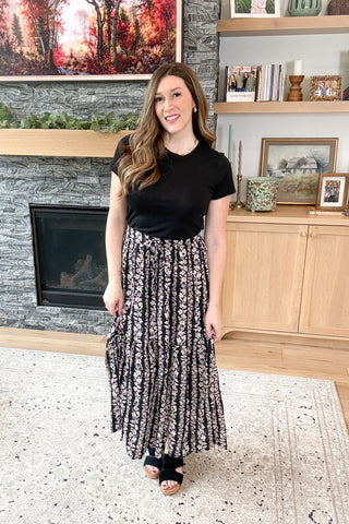 Uptown Edit Floral Printed Maxi Skirt