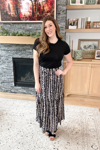 Uptown Edit Floral Printed Maxi Skirt