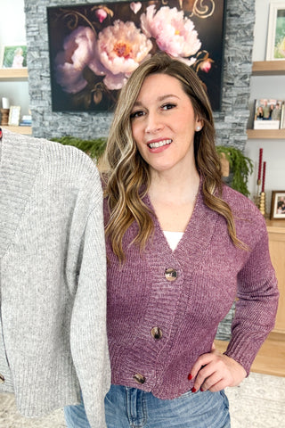 Libbie Button Down Sweater Knit Cardigan