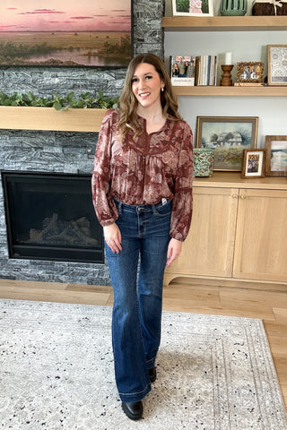 Lenie High Rise Trouser Flare Judy Blue Jeans