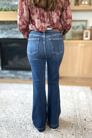 Lenie High Rise Trouser Flare Judy Blue Jeans