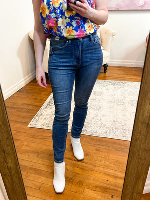 Kaitlyn Tummy Control High Rise Skinny Judy Blue Jeans