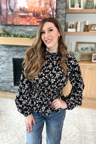 Pippa Mock Neck Blouse Top