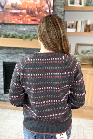 Pennie Textured Stripe Sweater