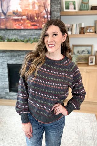Pennie Textured Stripe Sweater
