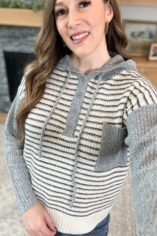 Sadey Striped Hoodie Sweater
