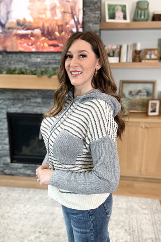 Sadey Striped Hoodie Sweater
