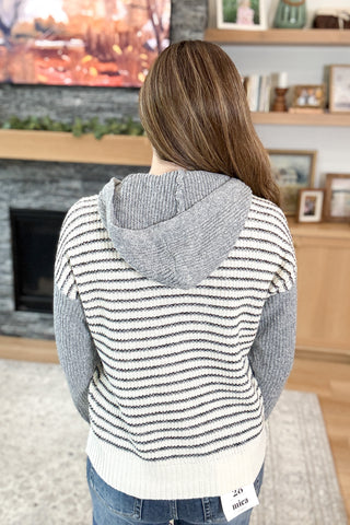 Sadey Striped Hoodie Sweater