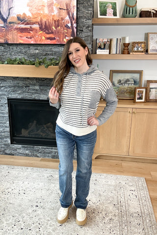Sadey Striped Hoodie Sweater