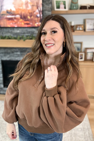 Snap Happy Pullover Sweatshirt