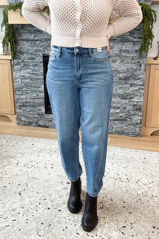 Gabi High Rise Rigid Magic Barrel Judy Blue Jeans