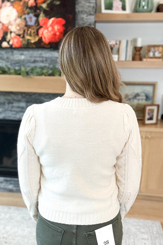 Rosey Floral Embroidered Button Down Cardigan