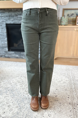 Oliviah High Rise Straight Leg Ankle Mica Jeans
