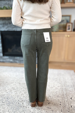 Oliviah High Rise Straight Leg Ankle Mica Jeans