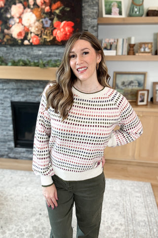 Pennie Textured Stripe Sweater