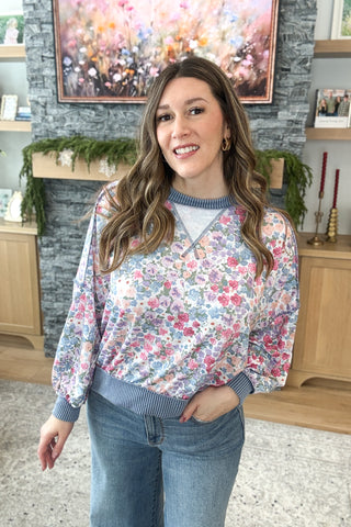 Shannon Mixed Media Top