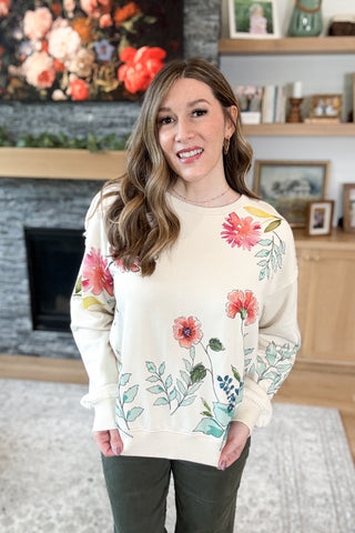 Secret Garden Print Sweatshirt