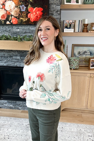 Secret Garden Print Sweatshirt