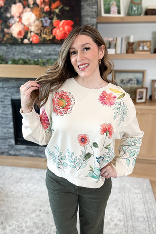 Secret Garden Print Sweatshirt
