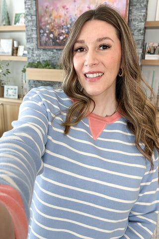 Brigitta Striped Pullover Top