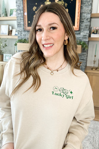 Lucky Girl Pullover Sweatshirt (MADE TO ORDER)