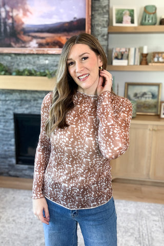 Bambi Mesh Sheer Top