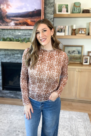 Bambi Mesh Sheer Top