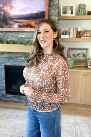 Bambi Mesh Sheer Top