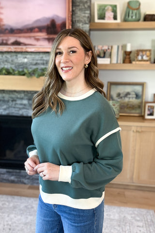 Campus Classic Contrast Trim Sweatshirt