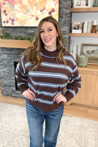 Hillarie Striped Pullover Sweater