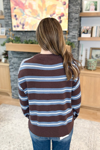 Hillarie Striped Pullover Sweater