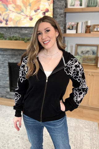 Fullzip Hoodie Sweatshirt - Love Story Moonlight