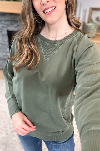 Karli Mineral Wash Pullover