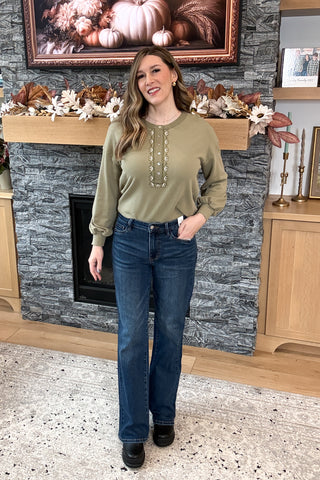 Keelie Mid Rise Cowgirl Seam Bootcut Judy Blue Jeans