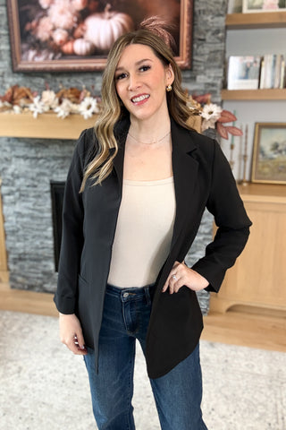 Power Hour Open Front Classic Blazer
