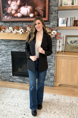 Power Hour Open Front Classic Blazer