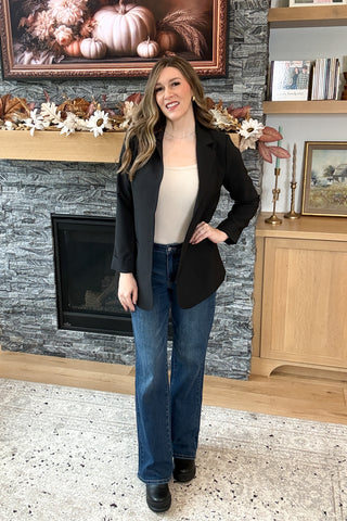 Power Hour Open Front Classic Blazer