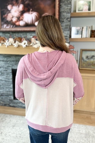 Francie Mixed Media Hoodie Shacket