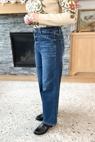Nellie High Rise Wide Leg Mica Jeans