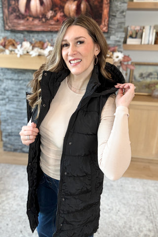 Around Town Long Puffer Vest