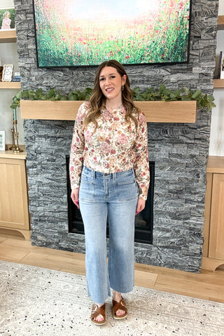 Sophee High Rise Wide Leg Ankle Mica Jeans