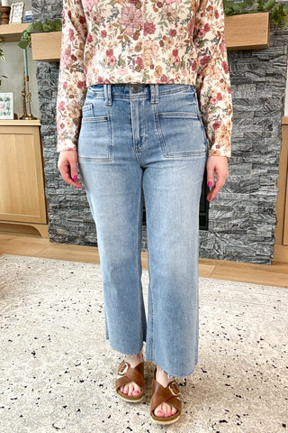 Sophee High Rise Wide Leg Ankle Mica Jeans